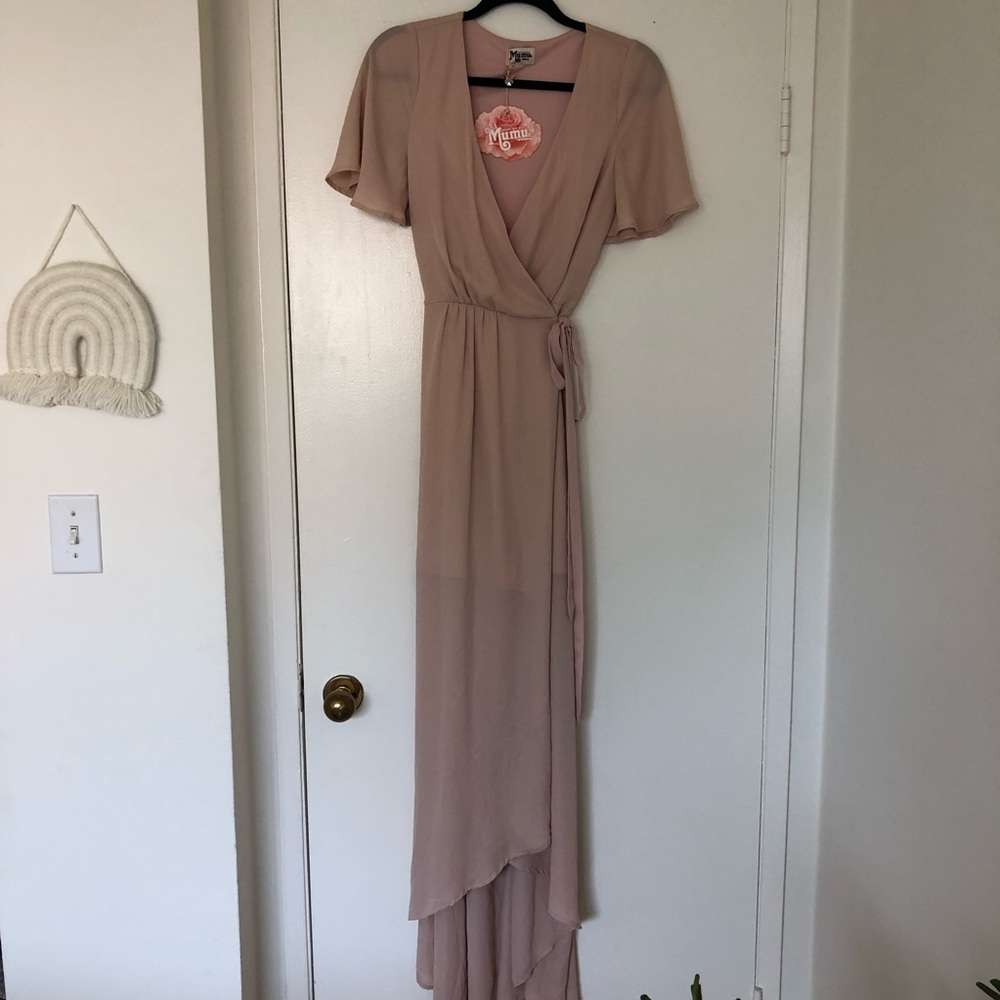 Show Me Your Mumu Flutter Sleeve Wrap Dress